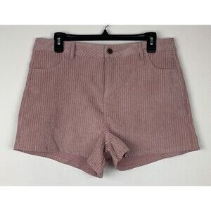 Umgee Women’s Size Large Jospehine Blush Corduroy Shorts